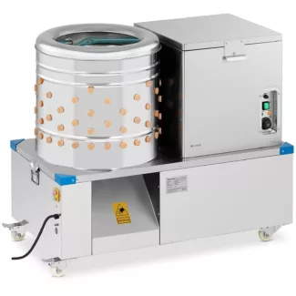 2-in-1 Kynimiskone ja kalttauskattila siipikarjalle – rumpu 55 cm – 3-4 kanaa minuutissa