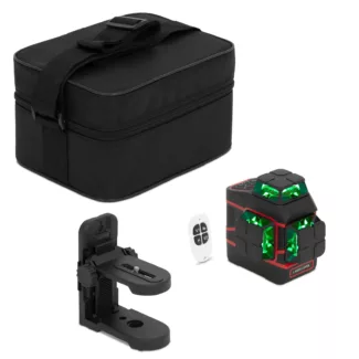 360°-ristilinjalaser kuljetuslaukulla – 30 m – itsetasoittuva – kaukosäädin