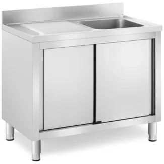 Allaskaappi – 1 allas – Royal Catering – ruostumaton teräs – 400 x 400 x 240 mm