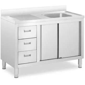 Allaskaappi – 1 allas – Royal Catering – ruostumaton teräs – 400 x 400 x 300 mm