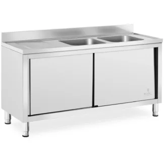 Allaskaappi – 2 allasta – Royal Catering – ruostumaton teräs – 400 x 400 x 250 mm