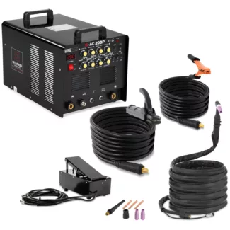 Alumiinihitsauskone – 200 A – 230 V – pulssi – sis. pedaali