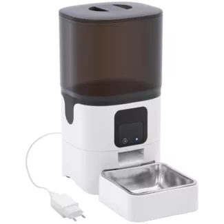 Älykäs ruokinta-automaatti kissoille ja koirille – LED-näyttö + sovelluskäyttö – 6 l