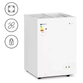 Arkkupakastin – 100 l – lasiovet – lukittava – Royal Catering