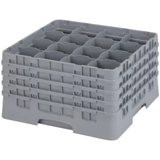 Astianpesukori laseille – 16 lokeroa – 50 x 50 x 26,7 cm – lasin korkeus: 23,8 cm