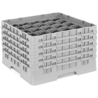 Astianpesukori laseille – 25 lokeroa – 50 x 50 x 30,8 cm – lasin korkeus: 25,7 cm