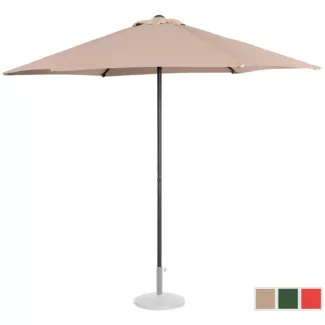 Aurinkovarjo suuri – kermanvärinen – kuusikulmainen – Ø 270 cm