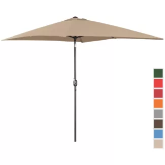 Aurinkovarjo suuri – ruskeanharmaa – suorakulmainen – 200 x 300 cm – kallistettava