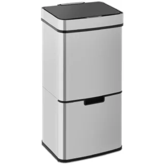 Automaattinen roska-astia – 72 L – 3 säiliötä – ruostumaton teräs