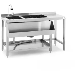 Baarimestarinpöytä – jääpala-astia ja pulloteline – Royal Catering