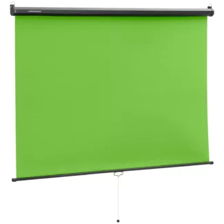 Green screen – rullattava – seinälle tai kattoon – 84" – 1760 x 1450 mm