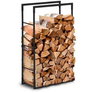 Halkoteline – 30 kg – 60 x 23 x 100 cm – teräs – musta