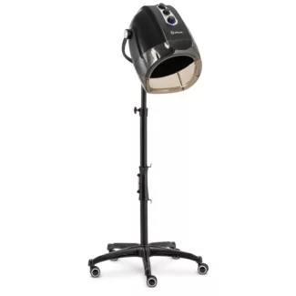 Hiustenkuivaaja – ionisoiva – jalustalla – 1 000 W – musta – 70 °C