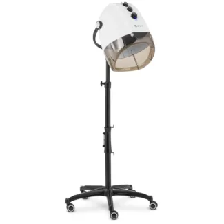 Hiustenkuivaaja – ionisoiva – jalustalla – 1 000 W – sininen/valkoinen – 70 °C