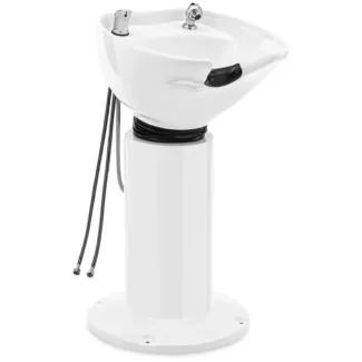 Hiustenpesuallas – kallistettava – sekoitushana, letku ja suihkupää