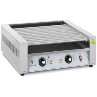 Hot dog -grilli – 11 rullaa – Royal Catering – ruostumaton teräs