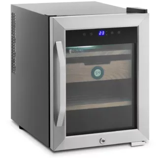 Humidor – jopa 250 sikarille – LED-valolla – ruostumaton teräs ja setripuu – Royal Catering Humidor – jopa 250 sikarille – LED-valolla – ruostumaton teräs ja setripuu – Royal Catering