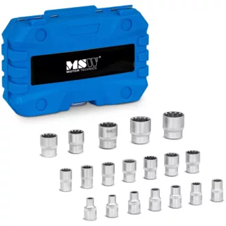 Hylsyavainsarja – 1⁄2 ″-vääntiö- 19-osainen