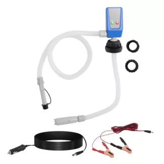 Imevä polttoainepumppu lisävarusteilla – imunopeus 12 l/min – letkun pituus 50 cm – 3 adapteria
