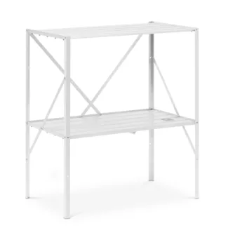 Istutuspöytä hyllyllä – alumiini – 87 x 52 x 100 cm