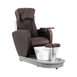 Jalkahoitotuoli – sähkökäyttöinen – jalkakylvyllä ja 3 hierontatoiminnolla – 120 W – 200 kg – ruskea Jalkahoitotuoli – sähkökäyttöinen – jalkakylvyllä ja 3 hierontatoiminnolla – 120 W – 200 kg – ruskea