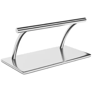 Jalkatuki kampaamo – ruostumaton teräs – 35 cm – pyöreä