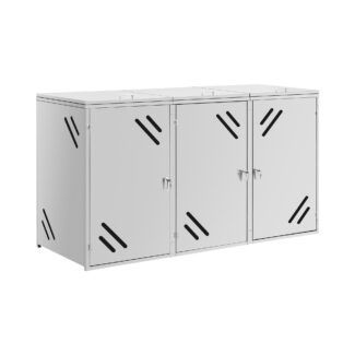 Jäteastiasuoja – 3 x 240 l – ilma-aukot