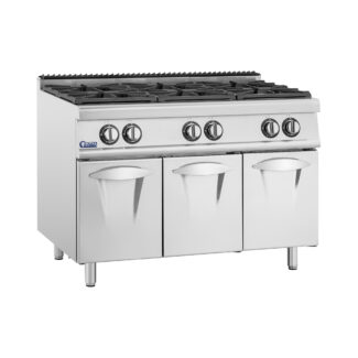 Kaasuliesi – 21,6 kW – 6 poltinta – alakaappi – Royal Catering