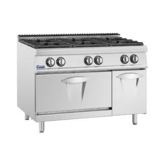 Kaasuliesi kaasu-uunilla – 21,6 kW – 6 poltinta – alakaappi – Royal Catering