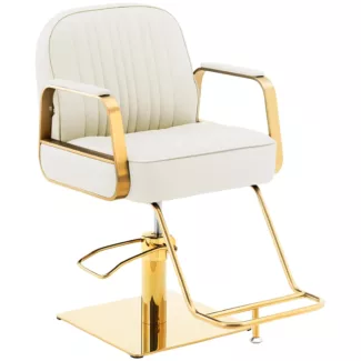 Kampaamotuoli jalkatuella – 920-1070 mm – 200 kg – kerman-/kullanvärinen