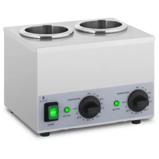 Kastikelämmitin – 2 x 1 L – käyttöpaneeli alhaalla – Royal Catering