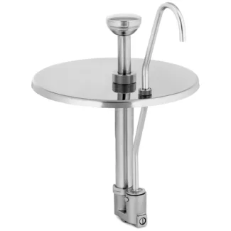 Kastikepumppu ja kansi – ruostumaton teräs – 1 annostelija – Royal Catering