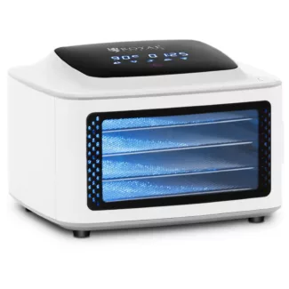 Kasvikuivuri – ruostumaton teräs – digitaalinen näyttö – 450 W – 4 kuivaustasoa – Royal Catering
