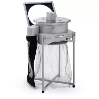 Kasvisilppuri sähköinen – 390 mm – 150 W – 3 terää – 5 ritilää – käsikäyttöinen / automaattinen