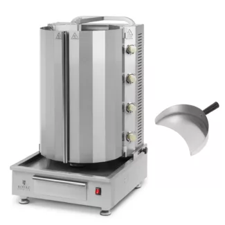 Kebabgrilli – kaasu – 60 kg lihaa – 4 poltinta – 16 kW – Royal Catering