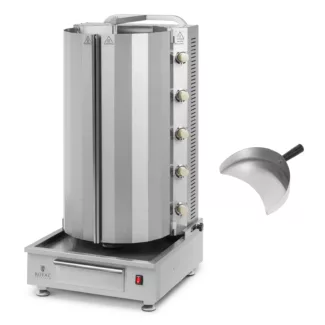 Kebabgrilli – kaasu – 80 kg lihaa – 5 poltinta – 20 kW – Royal Catering