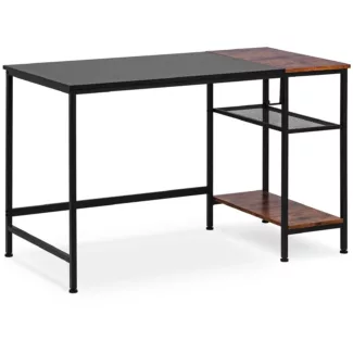 Kirjoituspöytä – 120 x 60 cm – 50 – sivuhyllyllä