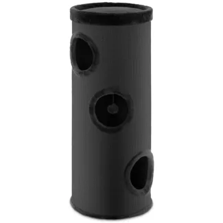 Kissan raapimistynnyri – Ø 38 x 100 cm – 4 aukkoa – 4 tasoa – sisal/plyysi