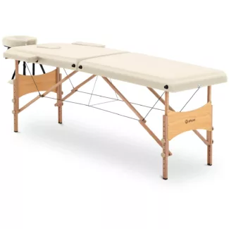 Kokoontaitettava hierontapöytä – 185 x 60 x 63-86 cm – 227 kg – Beige