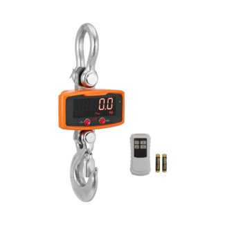 Koukkuvaaka – 2000 kg / 1 kg – LED – kaukosäädin