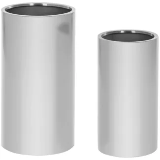 Kukkaruukku – 2 kpl:n setti – säänkestävä teräs – pyöreä – Royal Catering