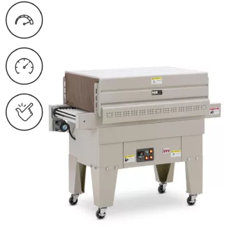 Kutistetunneli – tuotteiden koko enintään 90 x 45 x 25 cm – 7 500 W / 380 – 400 V