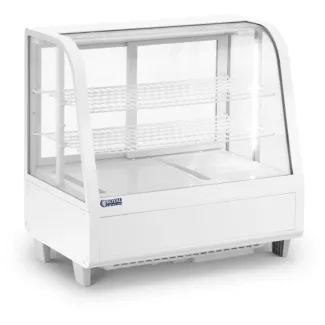 Kylmävitriini – 100 L – Royal Catering – 3 tasoa – valkoinen