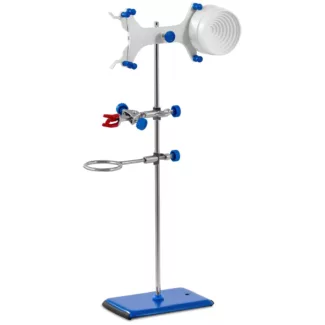 Laboratoriostatiivi – putkikoura, byretinpidin ja rengas