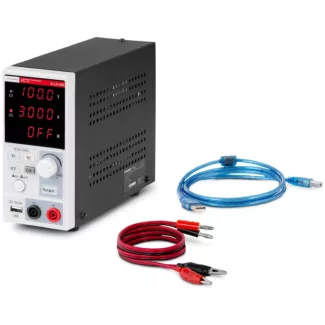 Laboratoriovirtalähde – 0 – 100 V – 0 – 3 A – 300 W – 2 muistipaikkaa