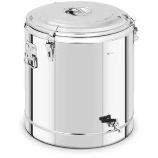 Lämpöastia ruostumaton teräs – 70 L – annosteluhana