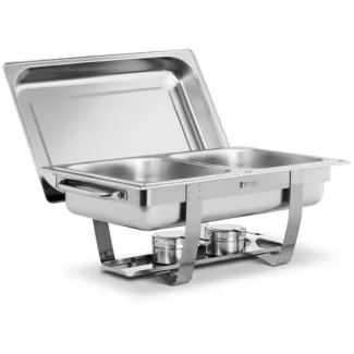 Lämpöhaude – 2 x GN 1/2 – 11 L – 2 poltintahna-astiaa