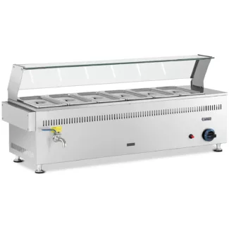 Lämpöhaude kaasu – 3300 W – GN 6 x 1/3 – 0,03 bar – G30