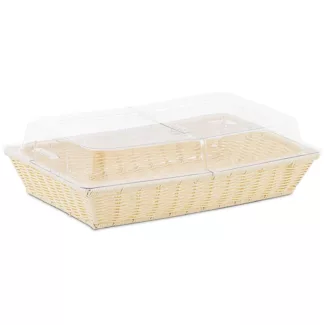 Leipäkori – saranoidulla kannella – 530 x 328 x 140 mm – Royal Catering