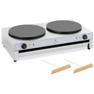 Lettukone – 2 x Ø 400 mm – Royal Catering – 2 x 3,000 W – ulosvedettävä laatikko